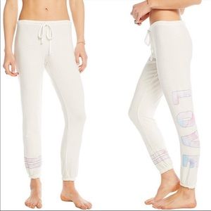 Chaser Brand Painted Love Cozy Joggers size Small